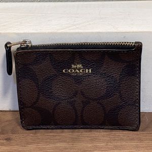 Coach Signature Canvas ID / Card holder